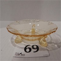 HEISEY FOOTED MINT BOWL 6 IN