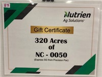 320 Acres of NC - 0050   Certificate