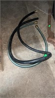 Two short pieces of garden hose