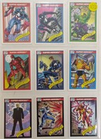 1990 Marvel #1-9 Superhero Cards