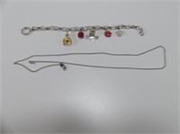 CHARM BRACELET AND NECKLACE