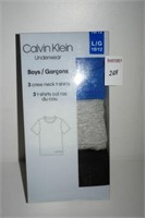 3PACK CALVIN KLEIN BOYS CREW NECK T-SHIRT SIZE LAR