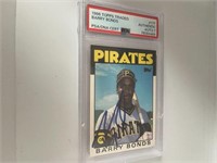 1986 Topps Traded Barry Bonds Authenticated Auto