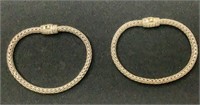 2 Sarda Sterling Silver Bracelets