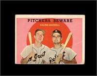 1959 Topps #34 Al Kaline/Maxwell P/F to GD+