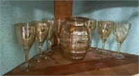 Vase w/ Wine Glasses