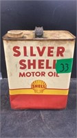 Vintage Shell oil can, 2 gal