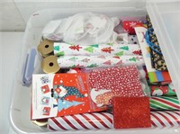 Under Bed Storage tote with Wrapping Paper