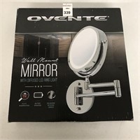 OVENTE WALL MOUNT MIRROR WITH DIFFUSED