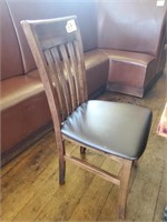WOOD CUSHIONED CHAIRS 18"