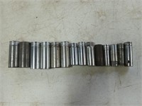 14 pieces 3/8 drive snap on 7/8 to 7/16