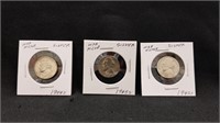 1942S, 1944S & 1945S Jefferson War Nickels