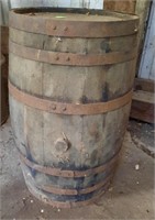 16" x 24" Wood Barrel w/ Bunghole in side