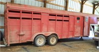 4 - Horse Goose Neck Trailer w/ Storage Area up Fr