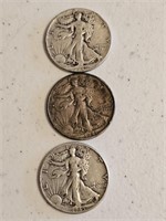 WALKING LIBERTY HALVES-1941-1945-19464