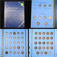 Partial Indian cent Book 1862-1909 31 coins