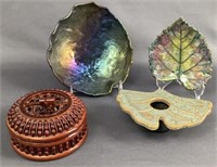 Nature Inspired Ceramics & Bamboo Covered Basket