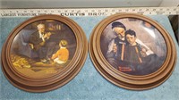 2 NORMAN ROCKWELL PLATES