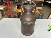 Old Standard Oil Can w/Brass Tag