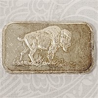 .999 Fine 1 Troy Ounce Silver Towne Ingot Bar