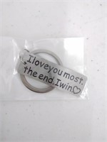 Keychain: I Love You Most The End I Win