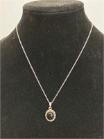 18" Necklace w/black onyx