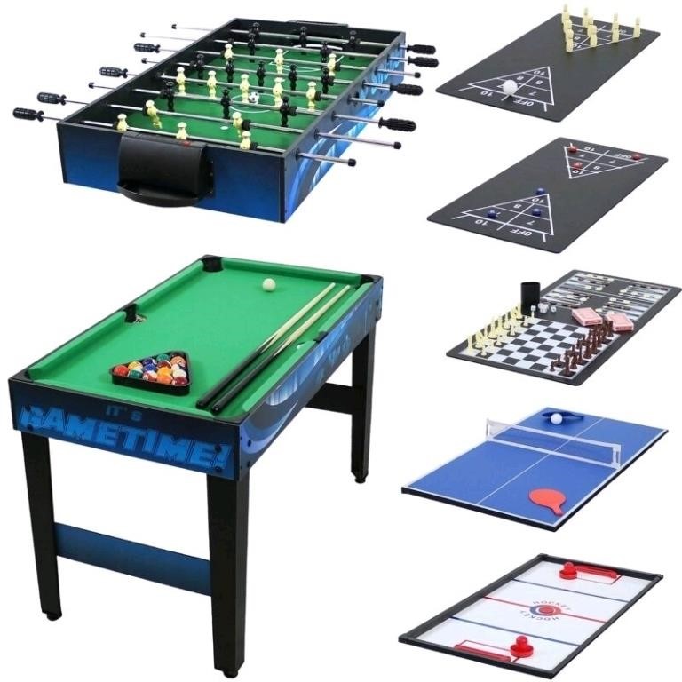 Sunnydaze 10-in-1 Game Table – Combination Multi-G