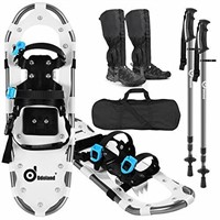 Like New Odoland 4-in-1 Lightweight Snow Shoes Set