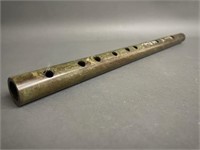 Vintage Chinese Jade Flute 14 1/2"
