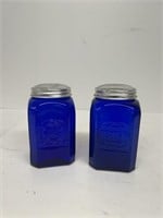 Cobalt blue salt pepper shakers