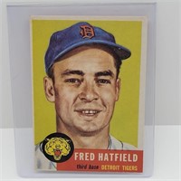 1953 TOPPS BASEBALL CARD #163 FRED HATFIELD