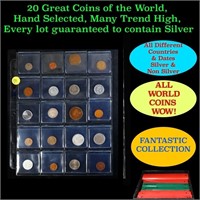 20 Great Coins of the World, hand selected, many t