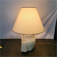 Cream ceramic lamp