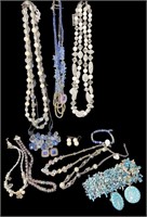 Blue Toned Costume Jewelry