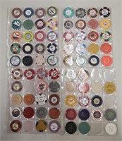 74 Foreign & Domestic Casino Chips
