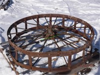 Antique Metal Wheel 44.5"