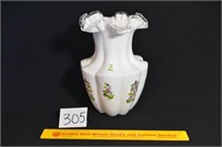 Large Hand painted Vase - Unmarked