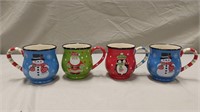 4pc Temp-tations Christmas mugs set