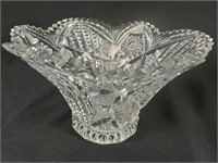 ABP Cut Glass Flared Bowl w/ SawTooth Rim c1853