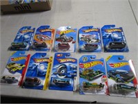 10 MINT SEALED HOT WHEELS CARS