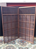 Japanese Reed Wooden Foldable 2 Panel Room