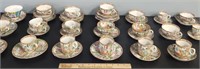 Rose Medallion Chinese Export Cups & Saucers
