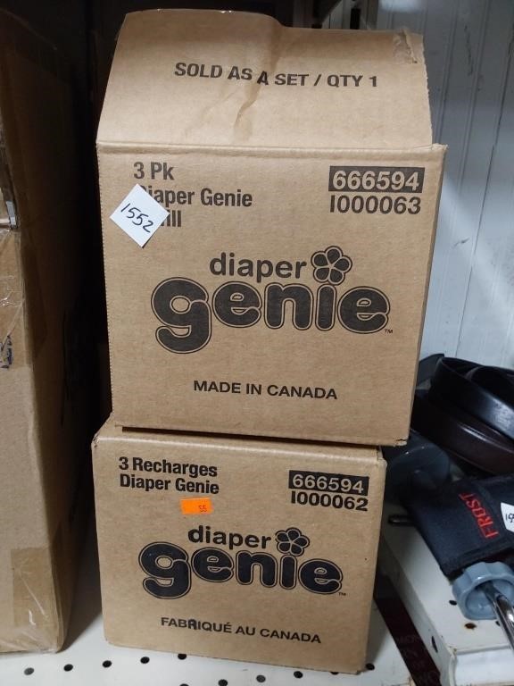 4 Boxes of 3 pk. Diaper Genie Refills