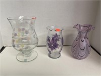 3 ct. - Beautiful Glass Vases