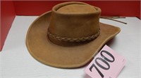 MILL CREEK LEATHER HAT SIZE MED