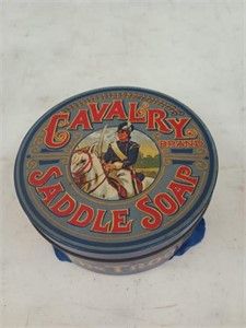 Calvary brand saddle soap tin