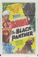 The Black Panther 1956 Sabu/Carol Varga 1sh Poster