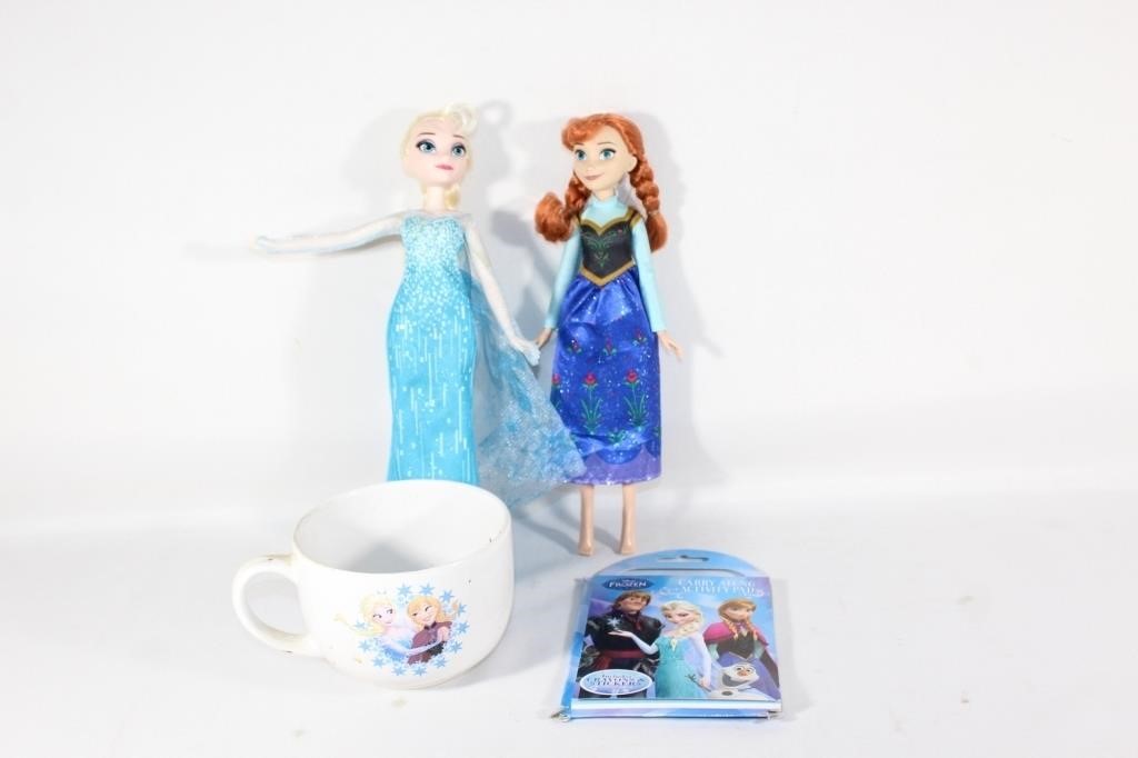 Disney Frozen - Elsa and Anna Dolls, Mug etc.