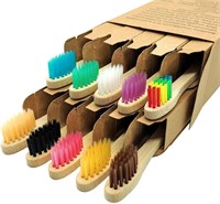 10-Pack Kids Bamboo Toothbrush Set x5