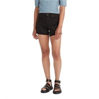 Levi's Women's Mid Length Shorts, Black And